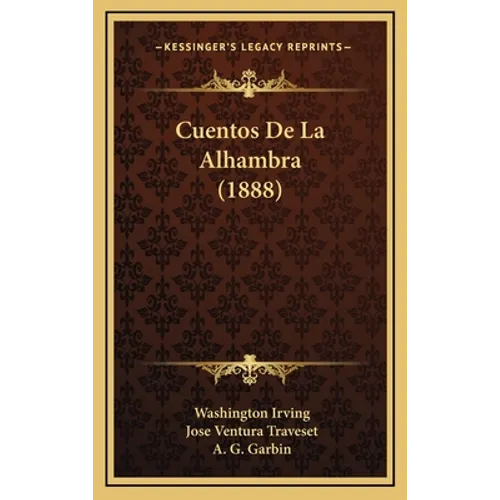 Cuentos De La Alhambra (1888) - Hardcover