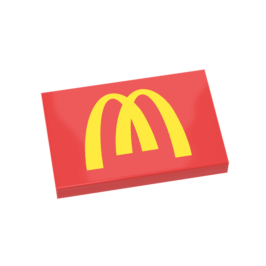 McBrick's Sign - Custom Printed 2x2 Tile - Made Using LEGO® Parts