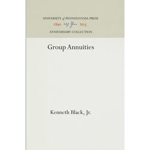 Group Annuities - Hardcover