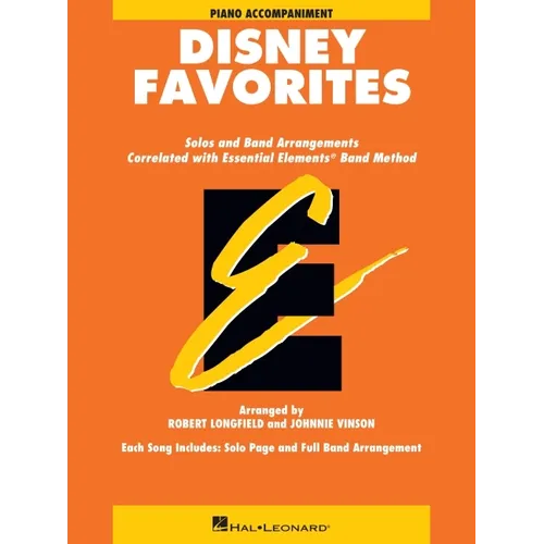 Essential Elements Disney Favorites for Piano Accompaniment - Paperback