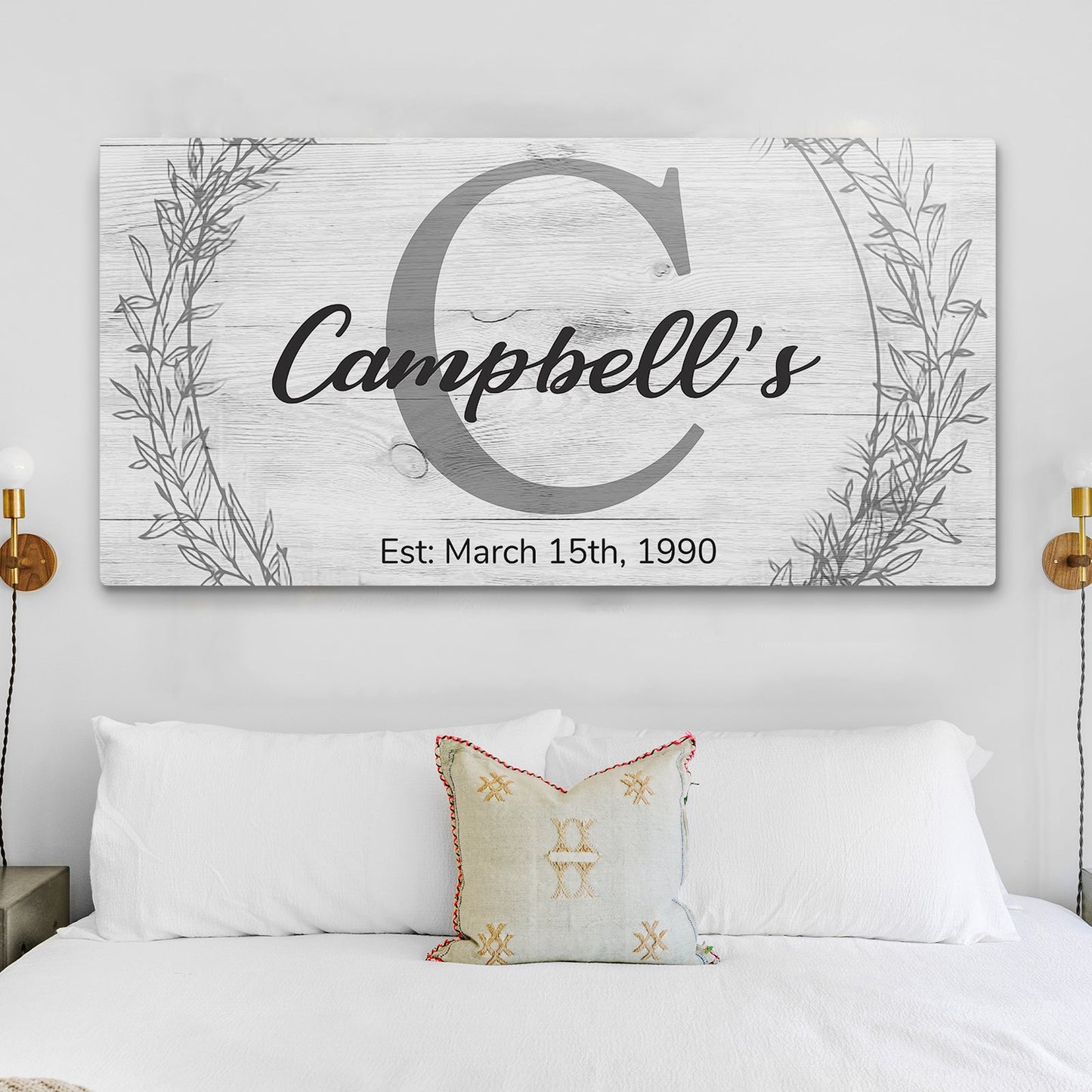 Family Name Sign - Monogram Sign
