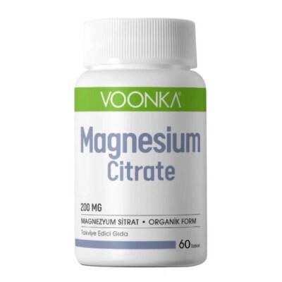 Voonka Magnesium Citrate Supplement, 60 Tablets - Dietary Magnesium