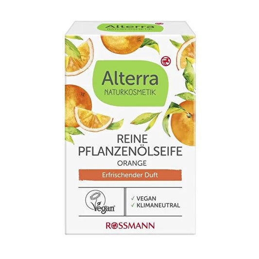 Alterra Natural Soap, Orange Oil - 100% Natural Ingredients, Vegan & Dermatologically Tested