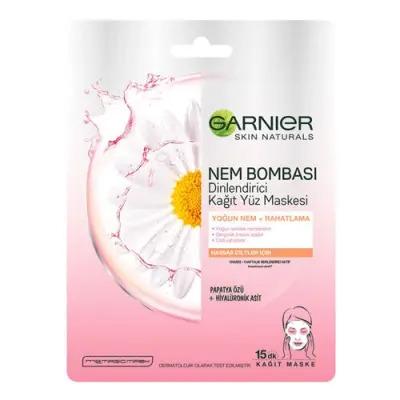 Garnier Relaxing Paper Face Mask - Soothing Skincare for Calm & Relaxed Skin, 28g