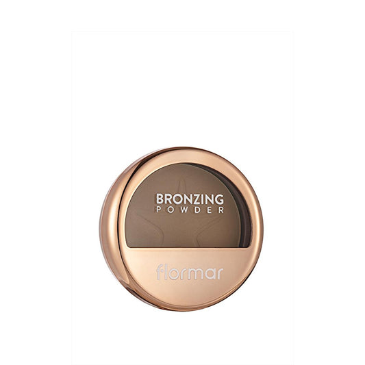Flormar Compact Bronzer - Silky Texture, Multi-Purpose Makeup for Natural Bronze Glow