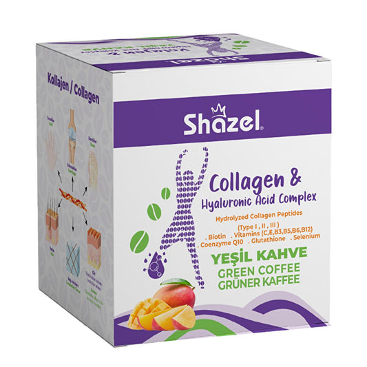Shazel Collagen Supplement with Hyaluronic Acid - Anti-Aging & Skin Health Support
