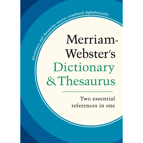 Merriam-Webster's Dictionary and Thesaurus - Hardcover