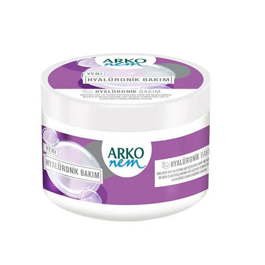 Arko Nem Hyaluronik Moisturizing Cream 420ml - Hyaluronic Acid Hydrating Cream for Dry Sensitive Skin