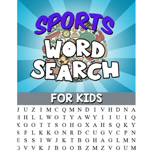 Sports Word Search For Kids: Large Print Word Search Puzzle: Fun & Educational Puzzle For Kids - Sports Activity Book - Paperback