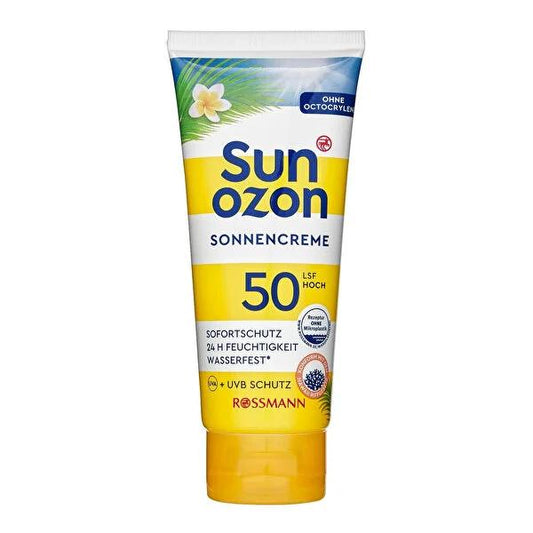Sunozon Sunscreen SPF 50: High Protection for Sensitive Skin, UVA/UVB & IR-A Protection, Water Resistant, Moisturizing - 3.38 fl oz