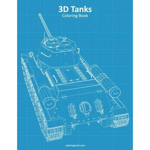 3D Tanks Coloring Book - Paperback