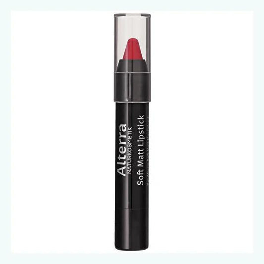 Alterra Soft Mat Lipstick No:02 Vintage - Organic Matte Finish Lip Color with Shea & Argan Oil