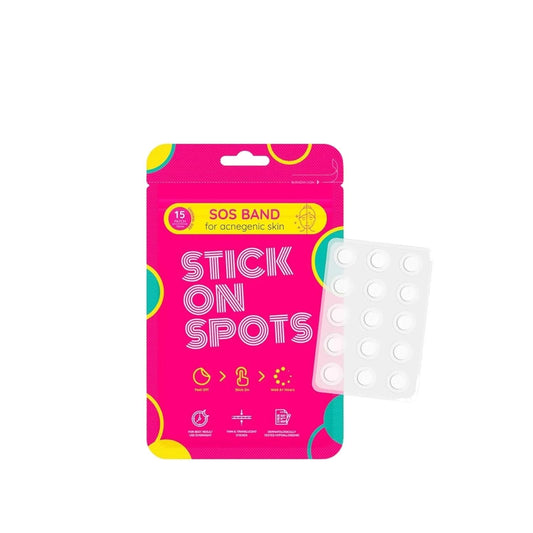 COSRX Stick On Spots SOS Acne Patches - 15 Count - Acne Treatment, Pimple Patches, Hydrocolloid Acne Stickers for Acne-Prone Skin