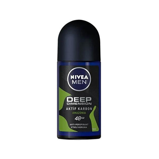 Nivea Men Deep Dimension Roll On Anti-Perspirant Deodorant - 48 Hour Protection, Masculine Fragrance