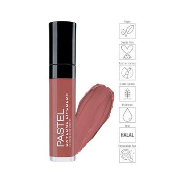 Pastel Daylong Matte Liquid Lipstick - 43 Long-Lasting Liquid Lipstick for Vibrant Color