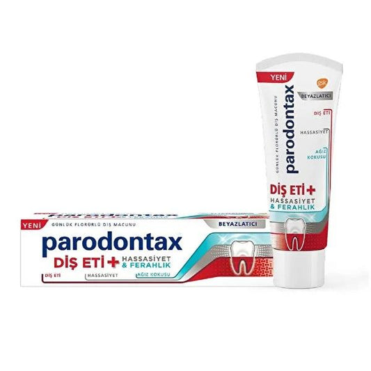 Parodontax Gum Health Toothpaste with Sensitivity Relief & Whitening Benefits - 75ml