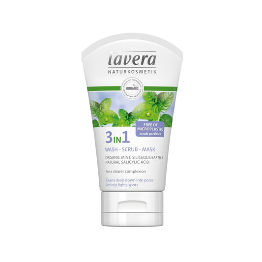 Lavera: 3-in-1 Organic Facial Cleanser (4.23 fl oz) - Gentle, Natural Skin Cleanser for Sensitive Skin