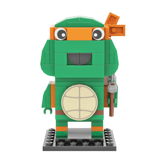 Orange Turtle Brick Building Set - Custom Building Set - Made Using LEGO® Parts