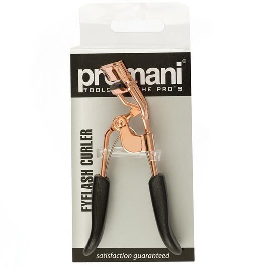 Promani Rosegold Eyelash Curler - Elegant Makeup Tool for Voluminous Lashes
