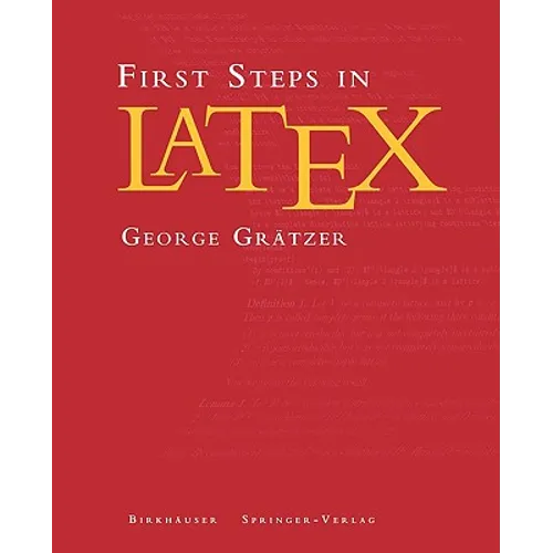 First Steps in Latex - Paperback