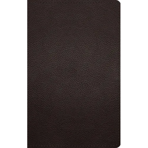 ESV Thinline Bible, Red Letter (Buffalo Leather, Deep Brown) - Leather