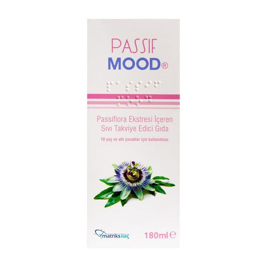 Passiflora Mood Support Syrup by Matriks - Natural Anxiety Relief Dietary Supplement for Relaxation, 6.09 fl oz