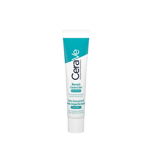 CeraVe AHA/BHA Face Gel for Acne-Prone Skin - Gentle, Effective Skincare