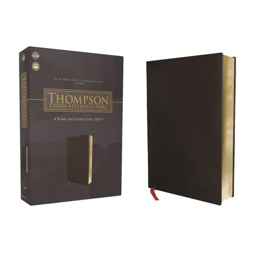 Nasb, Thompson Chain-Reference Bible, Bonded Leather, Black, Red Letter, 1977 Text - Bonded Leather