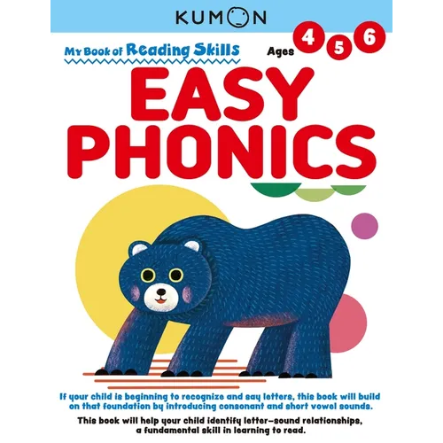 Kumon My Bk of Reading Skills: Easy Phonics - Paperback