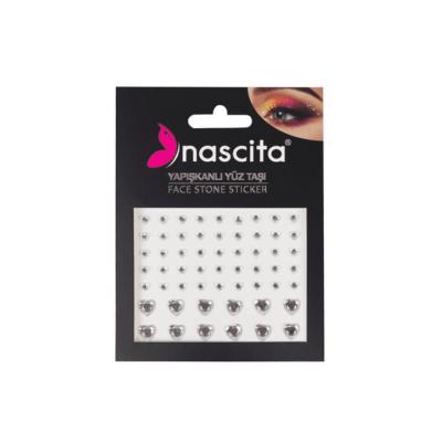 Nascita Face Jewels - 14 Pieces, Self-Adhesive Temporary Facial Decorations for Beauty and Makeup Accessories