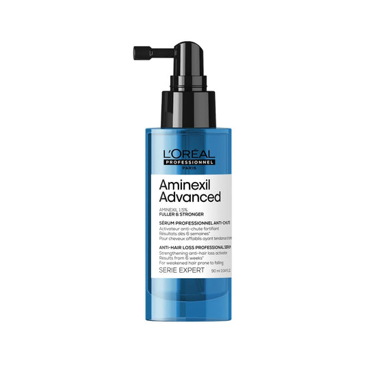 Loreal Professionnel Paris Aminexil Advanced Hair Strengthening Serum - Anti-Hair Loss Treatment for Thinning Hair, 3.04 fl oz