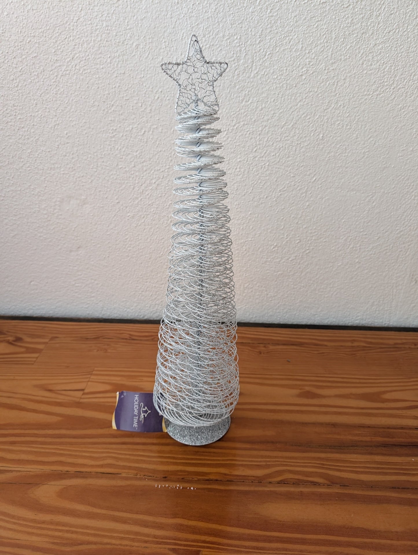 Spun Wire Tabletop Tree from Holiday Time (Walmart) - Holiday Decor (Metal Tabletop Decor, Modern, Minimalist, Glam, Silver)