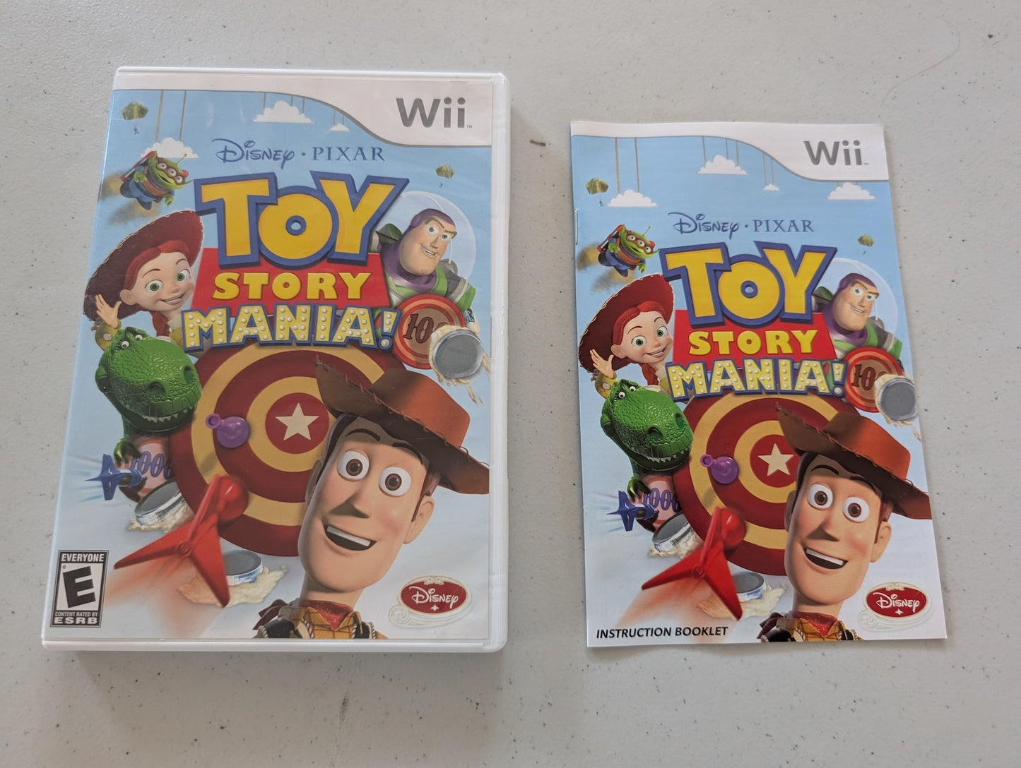 Toy Story Mania Nintendo Wii manual and case only
