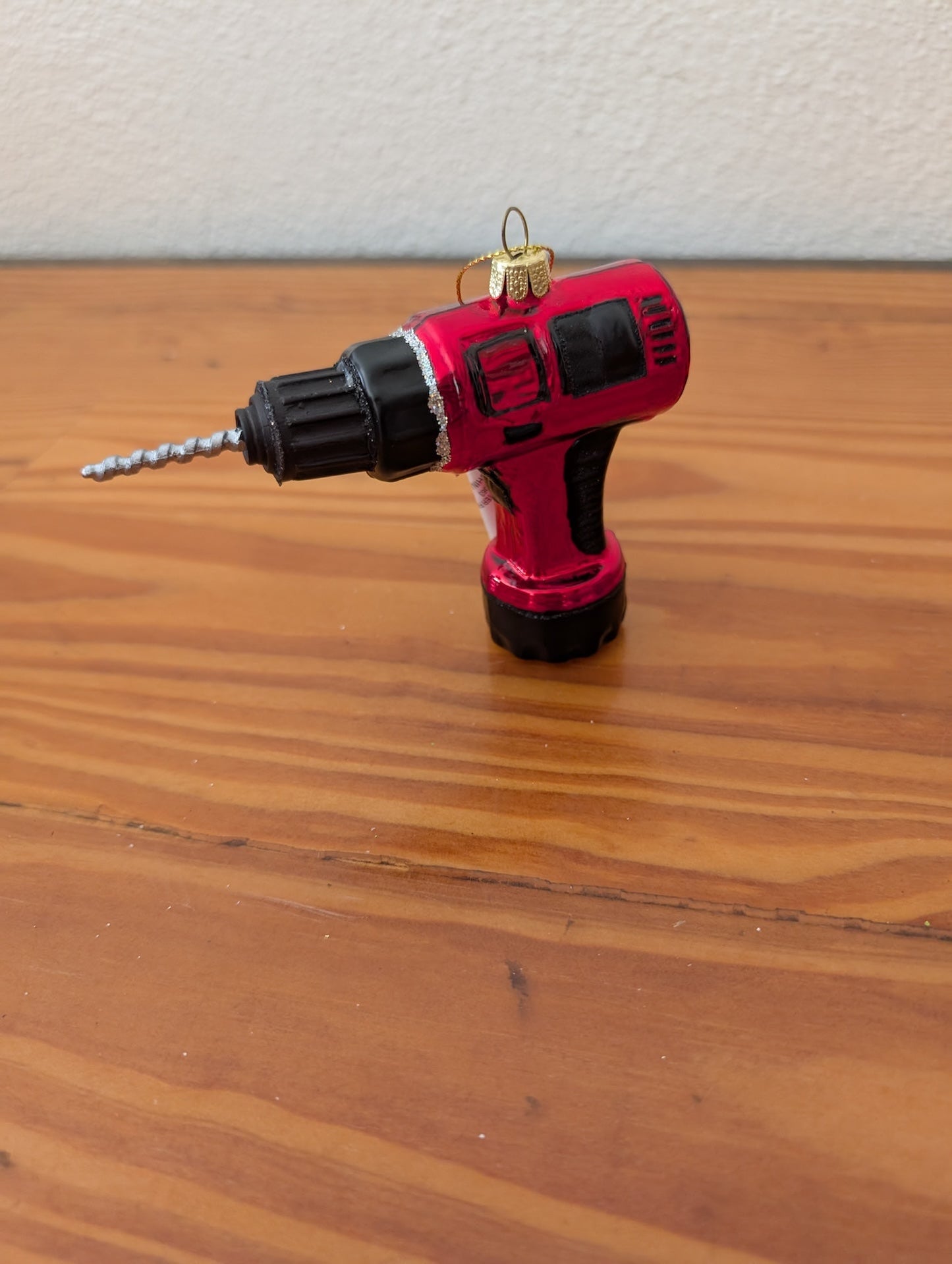 Power Drill Ornament from Unknown - Ornaments (Glass Ornament, Novelty, Hobby, Red, Black, Silver)