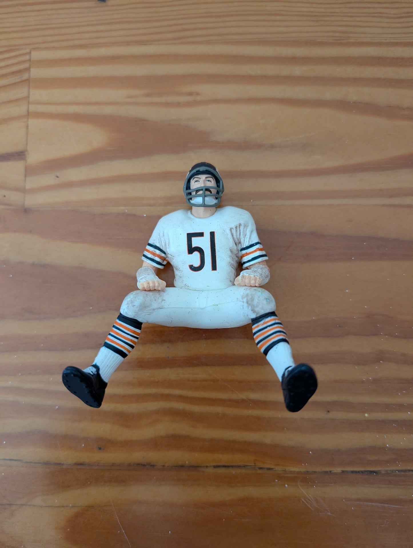 Chicago Bears Player Ornament from Unknown - Ornaments (Resin or Plastic Ornament, Sports-themed, White, Navy, Orange)
