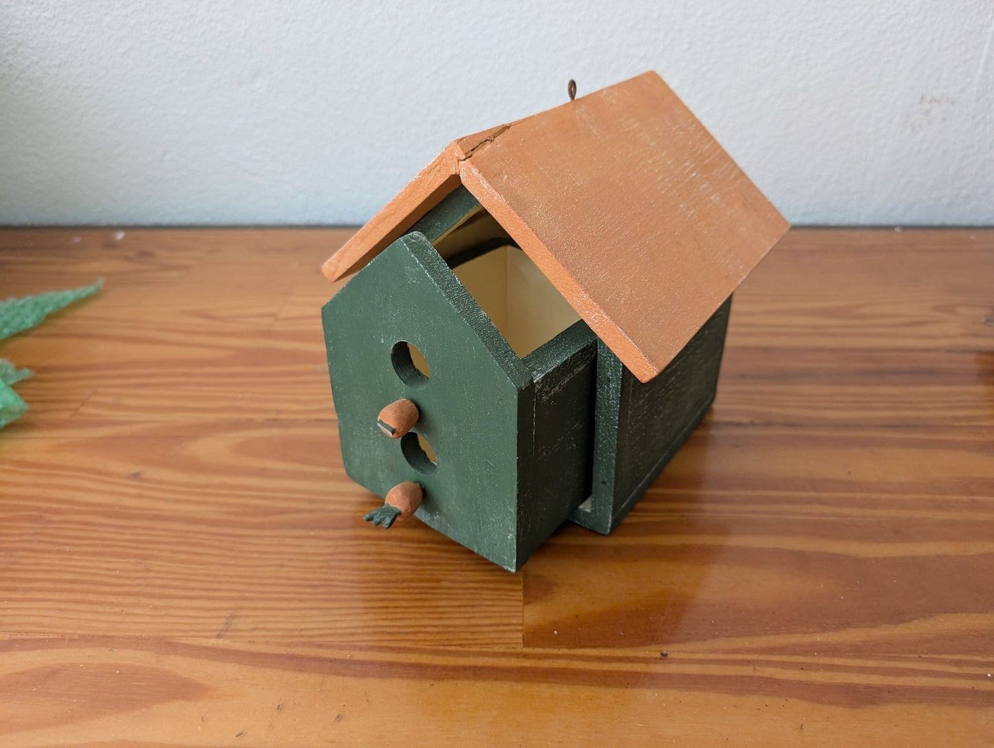 Carrot Drawer Birdhouse from Unknown - Garden Decor / Home Decor (Wood, Paint Birdhouse / Decorative Box, Farmhouse, Garden, Novelty, Green, Terra Cotta)