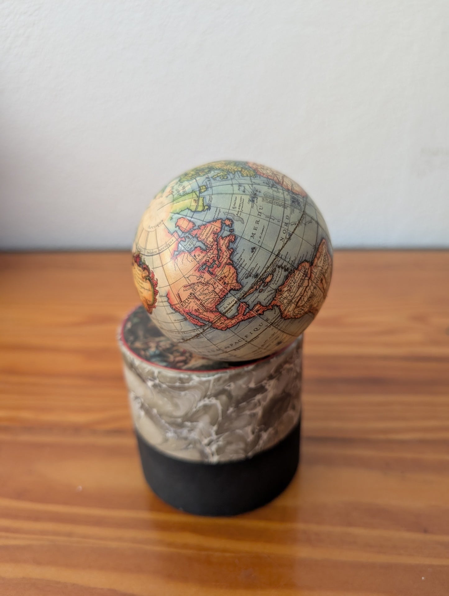 Mini Antique Style Globe from Unknown - Decor (Paper, Plastic, Cardboard Desktop Globe, Traditional, Office, Library, Multicolor, Antique)