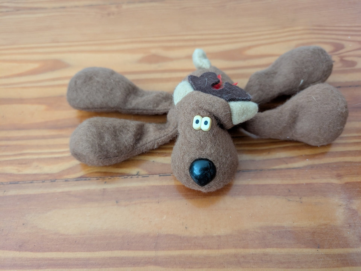 Plush Reindeer Ornament from Unknown - Holiday Decor (Fabric, Plush Ornament, Rustic, Craft, Brown)