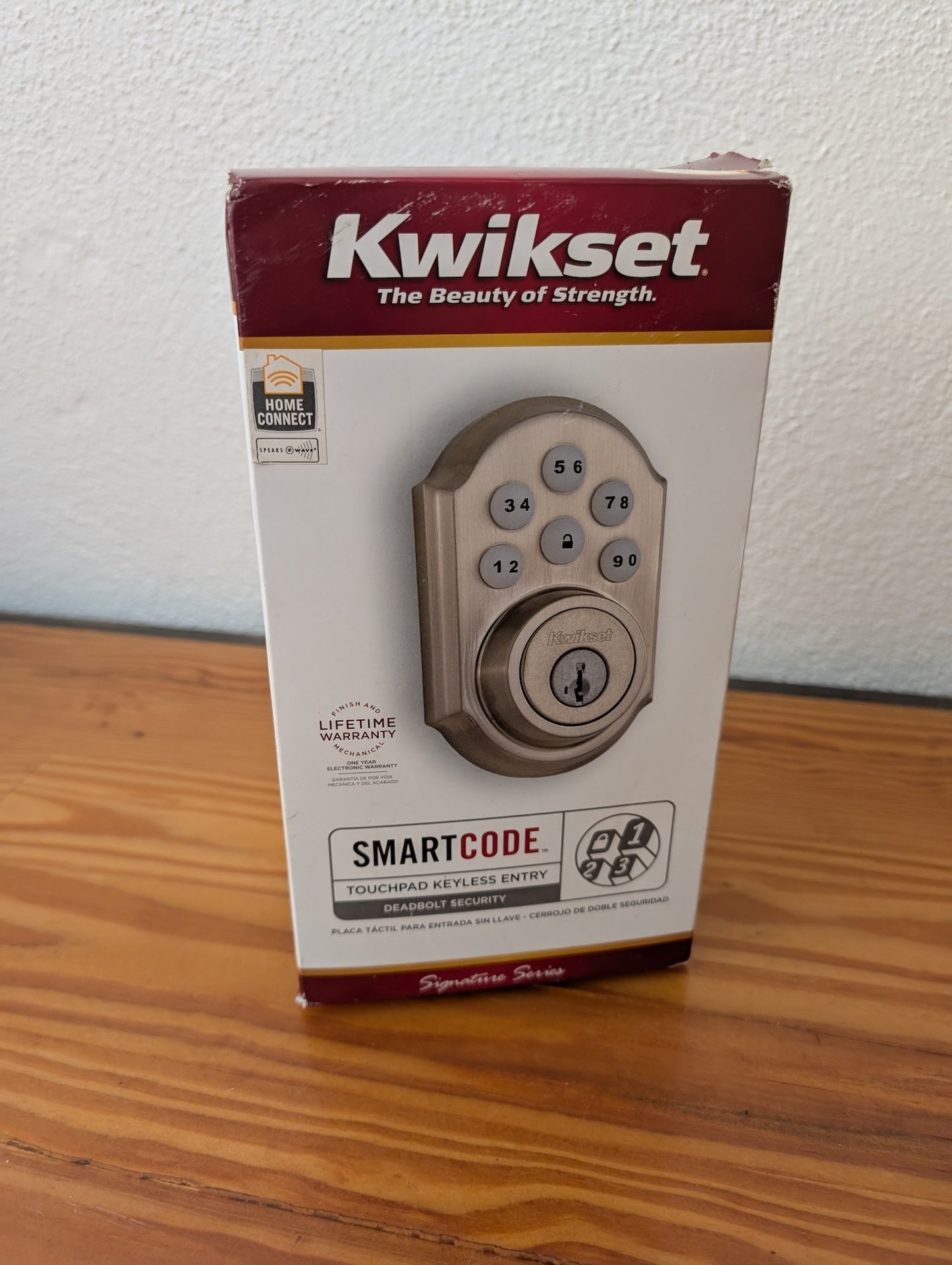 SmartCode Touchpad Keyless Entry Deadbolt from Kwikset - Home Hardware (Metal, Plastic Electronic Deadbolt, Modern, Contemporary, Transitional, Satin Nickel)
