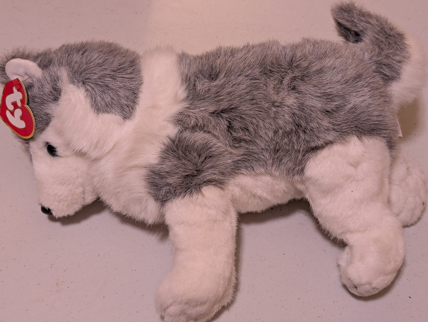 Timber The Husky TY Beanie Baby. Ty Classic Plush 14” 2002 (MWMT, Vintage, Retired, with Tag, VTG, Stuffed Animal, Plush, Toy)