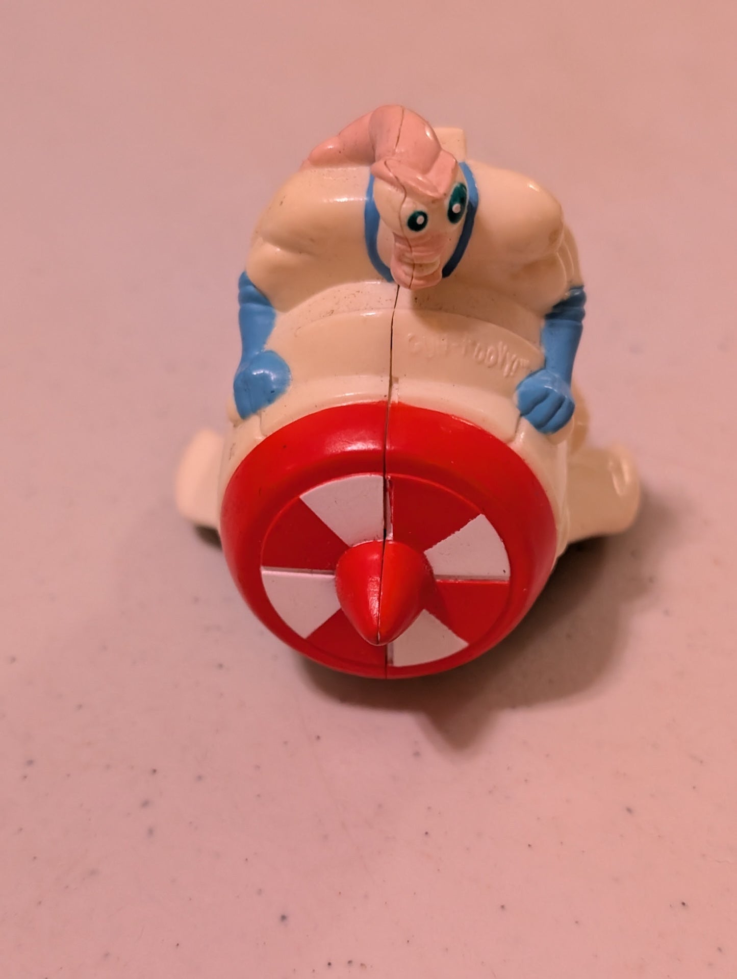 Earthworm Jim Rocket Ripper Carl's Jr: 1997 Meal Toy c3(Action Figure, SciFi/Fantasy, Collectable, Vintage, Loose, Missing Parts/pieces, Incomplete)