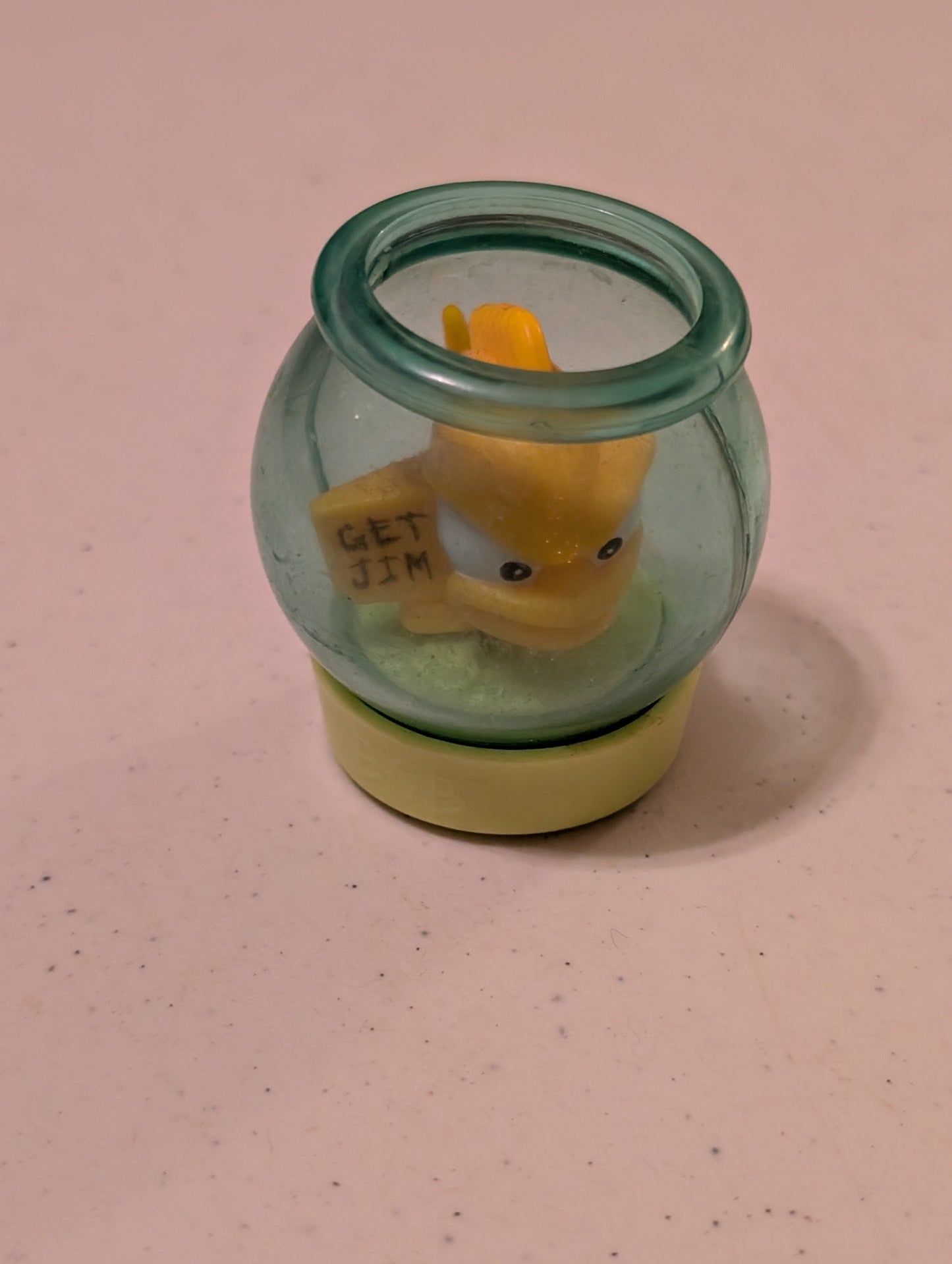 Jim Bob the Killer Goldfish in Bowl Vintage Earthworm 1995 Taco Bell(Action Figure, SciFi/Fantasy, Collectable, Vintage, Loose, Missing Parts/pieces, Incomplete)