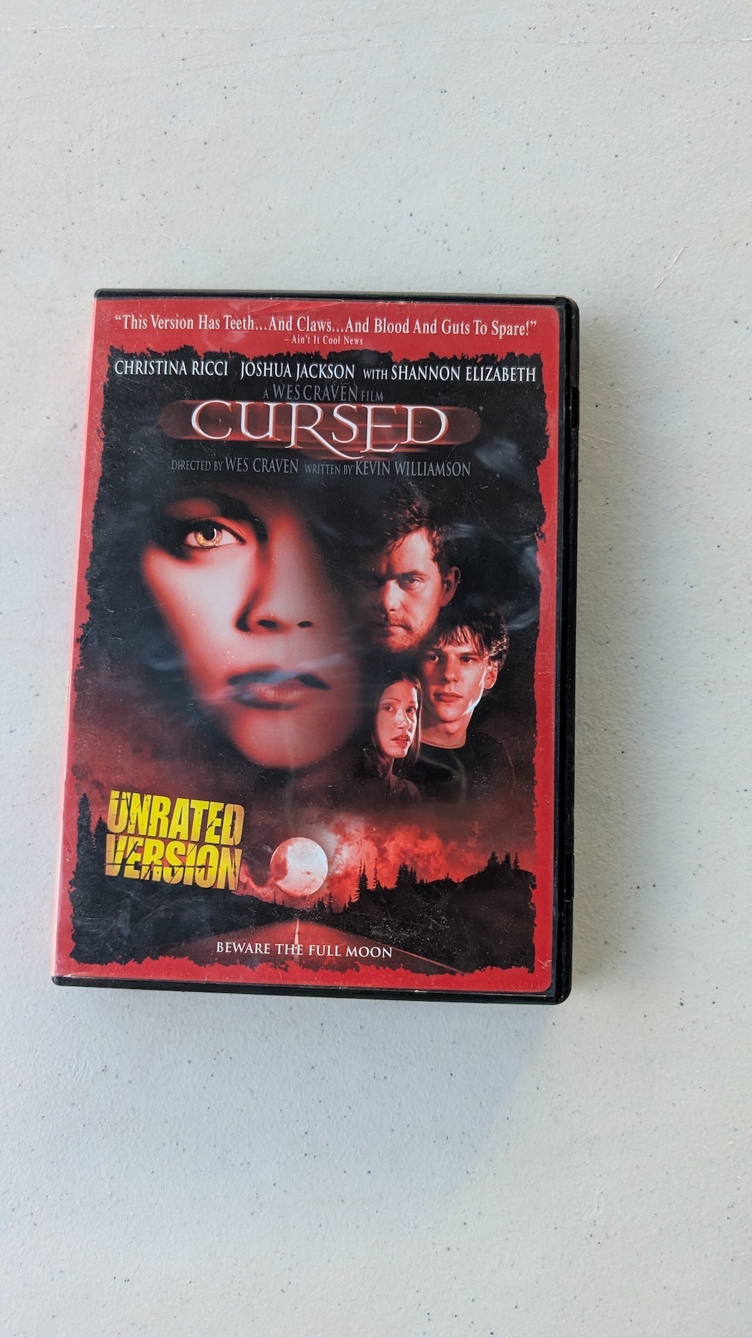Cursed (DVD, 2005, Unrated) Wes Craven Film Christina Ricci