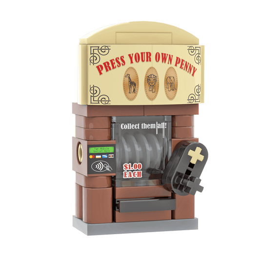 Penny Press Machine - Zoo Animals - Custom Printed Set - Made Using LEGO® Parts