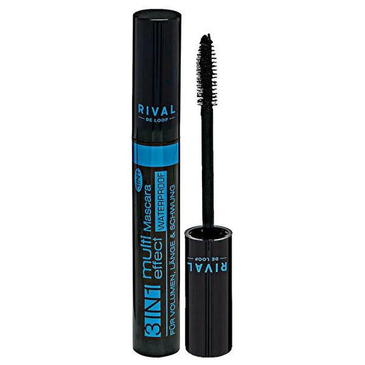Rival de Loop Multi Effect Mascara 3in1 Waterproof, Volume & Length - Ophthalmologically Tested, 8ml