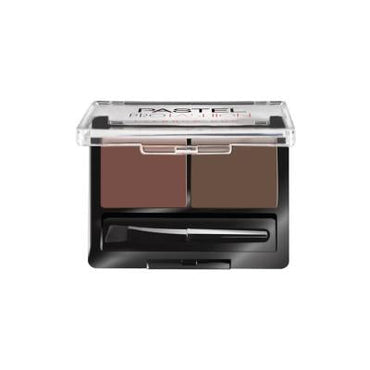 Pastel Eyebrow Makeup Set - Define & Fill Brows - Long-Lasting Eyebrow Powder & Wax Kit - Medium Shade