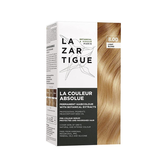 Lazartigue Absolue Colour 8.0 Light Blond Hair Dye - Achieve Salon-Quality Blond Hair Color at Home