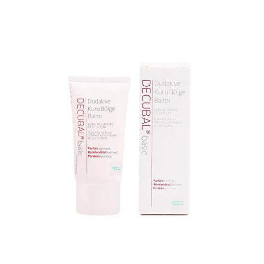 Decubal Lip Care Cream for Dry & Sensitive Skin - Intensive Moisturizer with Lanolin & Vitamin E