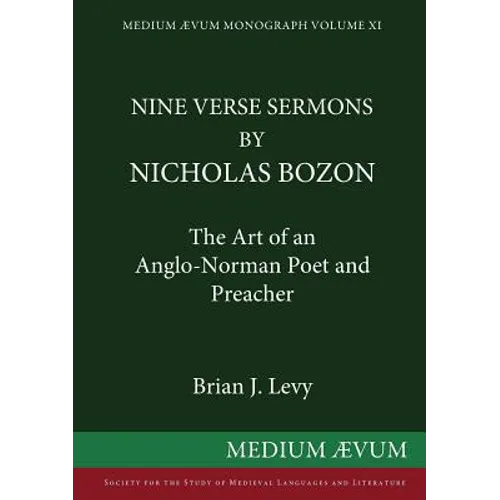 Nine Verse Sermons by Nicholas Bozon - Paperback