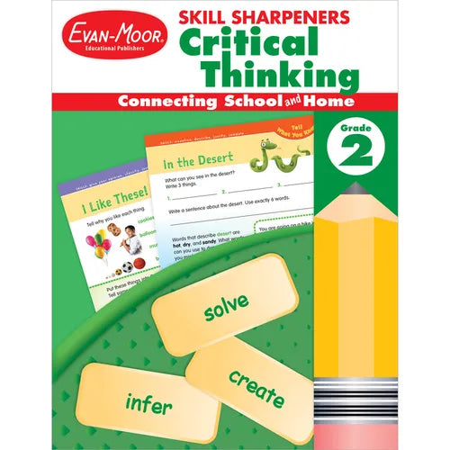 Skill Sharpeners: Critical Thinking, Grade 2 Workbook - Paperback